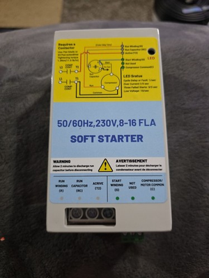 #ad AC Soft Starter 230V 08A 16A Works on 1.75 3.5 Ton ACEasy DIY Install $84.00