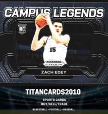 Zach Edey 2024 Prizm Draft Campus Legends Rookie RC Purdue Boilermakers #8