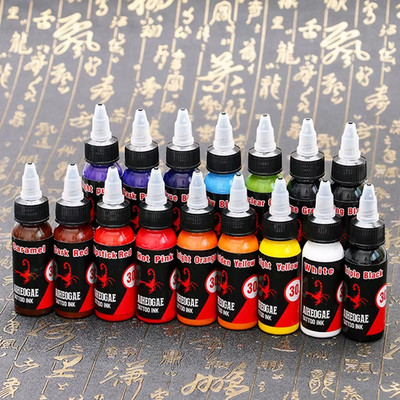 Tattoo Ink 30ml Body Art Pigment Colors Permanent Makeup Ink Supply Bottle