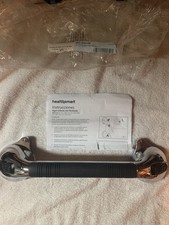 HealthSmart 16" Suction Cup Grab Bar for Bathroom Shower PVC Chrome