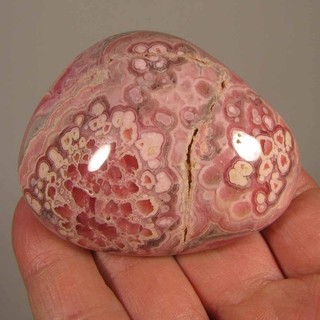 2.6" RHODOCHROSITE Gemstone Polished Palm Stone Healing Reiki Argentina