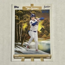 2025 Topps Bob Ross Joy of Baseball Pete Crow-Armstrong #27 Canvas Parallel 6/75