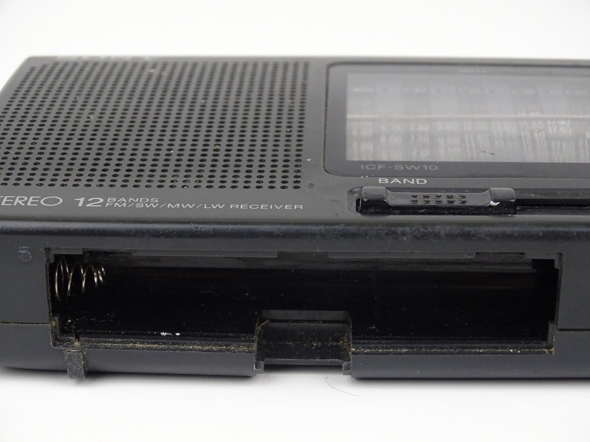 Sony ICF-SW10 12 Bands FM SW MW LW Portable Receiver Radio No