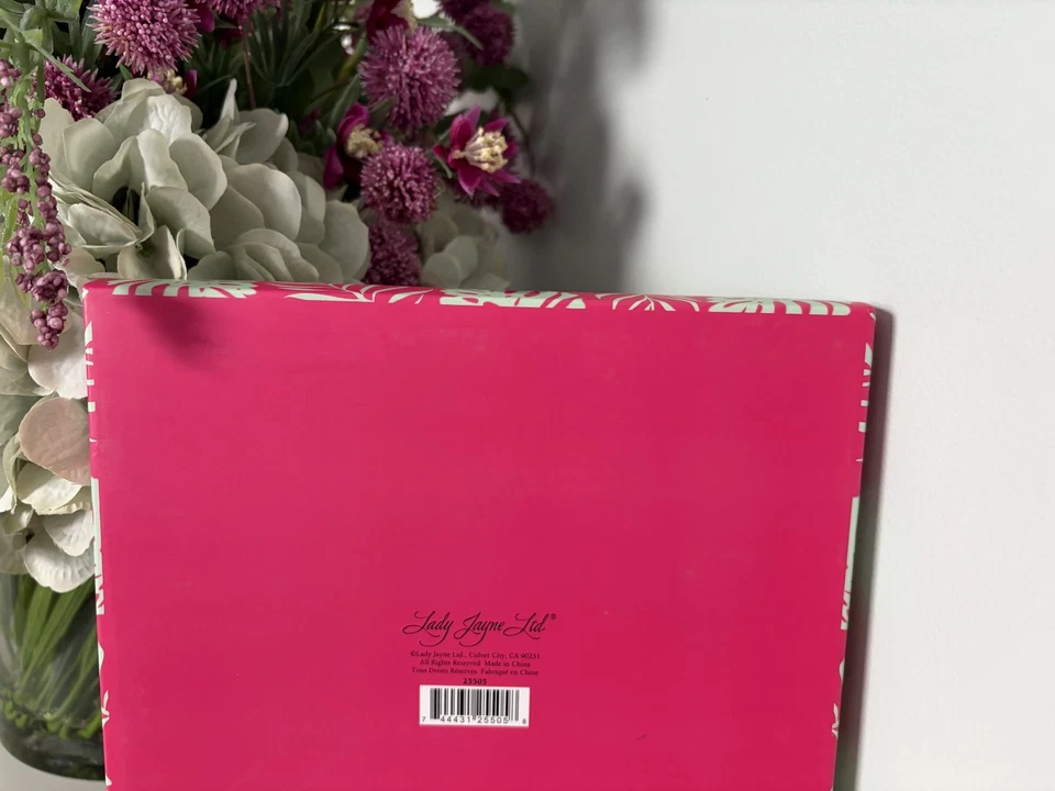 Lady Jabe Ltd Mouse Pad, Round, Pink with Gold Pineapples, NIB - Image 2 of 2