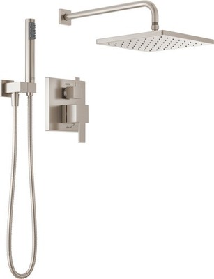 Delta 342701 Modern Square Non Shared Function Shower System - Nickel
