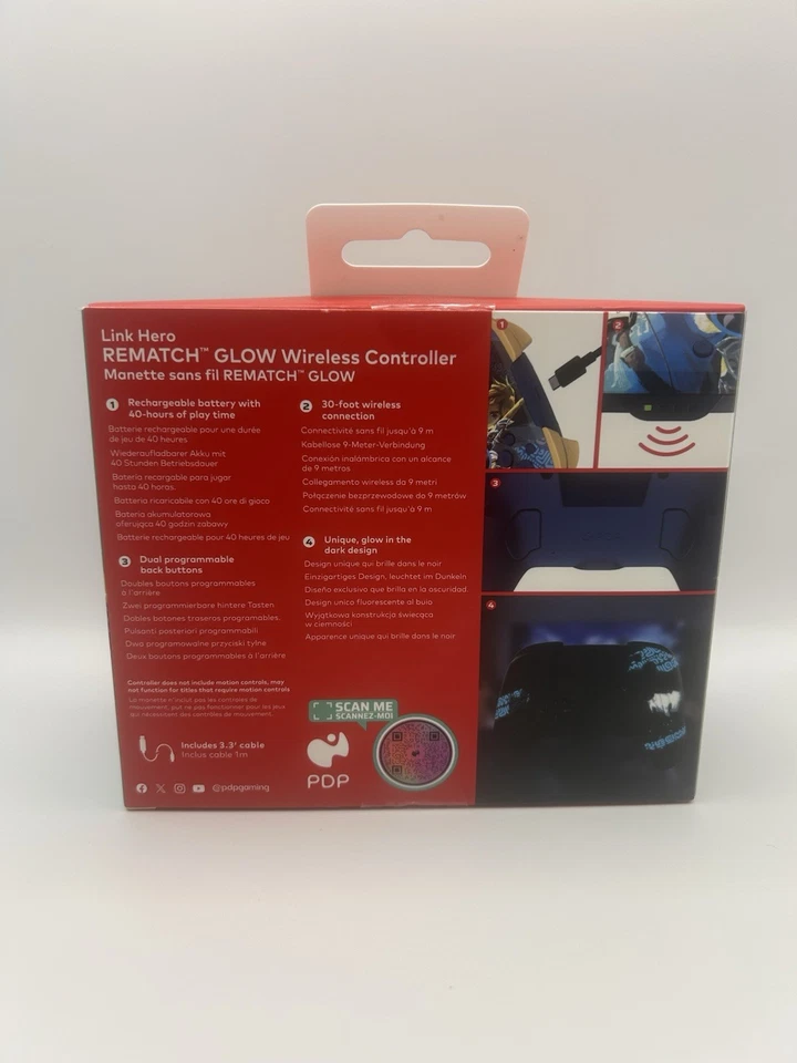 Nintendo Switch Controller Zelda PDP Wireless Controller Glow In The Dark - Image 2 of 2