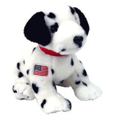 TY Beanie Buddy - RESCUE the FDNY Dalmatian Dog 10 inch - MWMTs Stuffed Animal