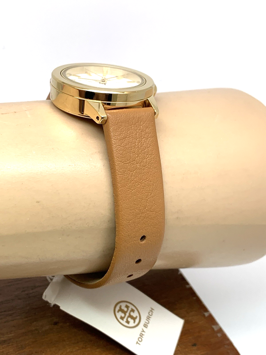 Tory Burch Women's Watch TBW2031 Gold Cream Dial Interchangeable