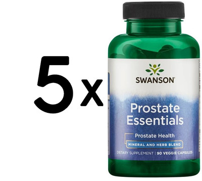 5 x Swanson Prostate Essentials - 90 vcaps (386,67 EUR/kg)
