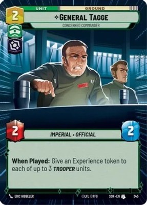 2X-General Tagge - Concerned Commander - Hyperspace-SWU01-Spark of Rebellion-Sta