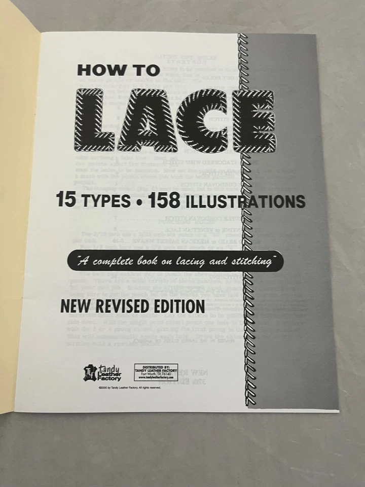 Folleto How to Lace 15 Types 158 Ilustraciones (Nueva Edición Revisada) Foto 4 de 4