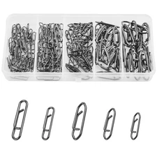 Power Fishing Clips Kit,155pcs High Strength Fishing Snaps Clips Lure Fast Ch...