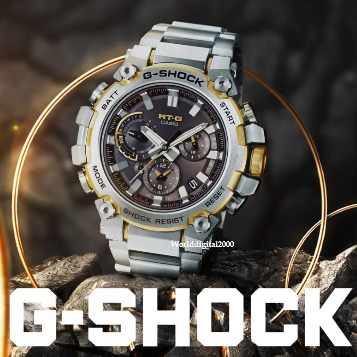 Casio G-SHOCK MTG-B3000D-1A9JF Silver & Yellow Tough Solar Casio G-SHOCK MTG-B3000D-1A9JF Silver & Yellow Tough Solar