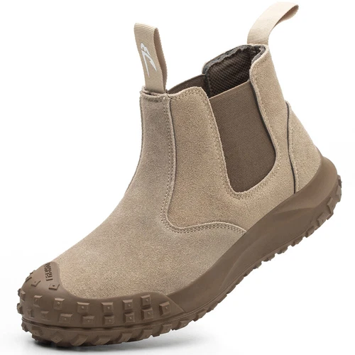 Safety Work Steel Toe BootsMen Cow Suede Welding Shoes Slip-on Lightweight - Picture 15 of 36