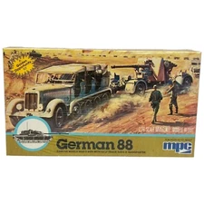 MPC German 88 Half Track Model Kit 1/76 Scale World War II 1983 Vintage Sealed