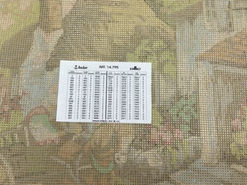 Gobelin Needlepoint Tapestry Canvas Horse Cottage 14in By 19in Rome 10 Count - Picture 5 of 5