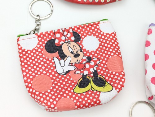 Lote de 5 Minnie Mouse Monedero Baratija Bolso Mochila Llavero Bolso 4.5"x3.75" - Imagen 3 de 6