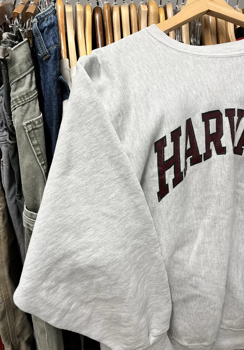 Champion Reverse Weave Vintage 90s Harvard Gray Sweatshirt Size XL Made In USA