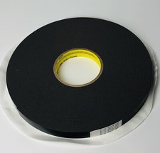3M 3/4" X 36 yd Black VHB 4949 45 mil Acrylic Double Sided Bonding Tape Roll