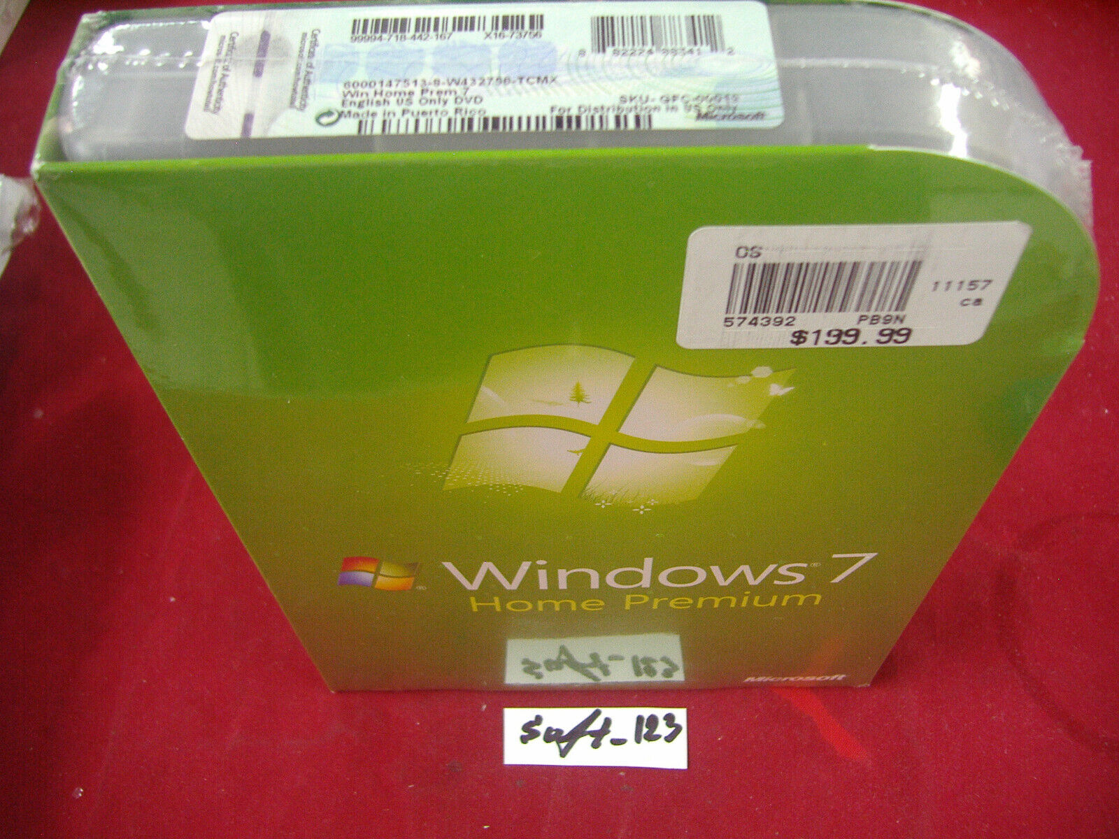 Microsoft Windows7 Home Premium OS