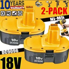2PACK 18V For Dewalt 18 VOLT XRP DC9096 DC9098 Ni-MH Battery DC9099 NEW PACK