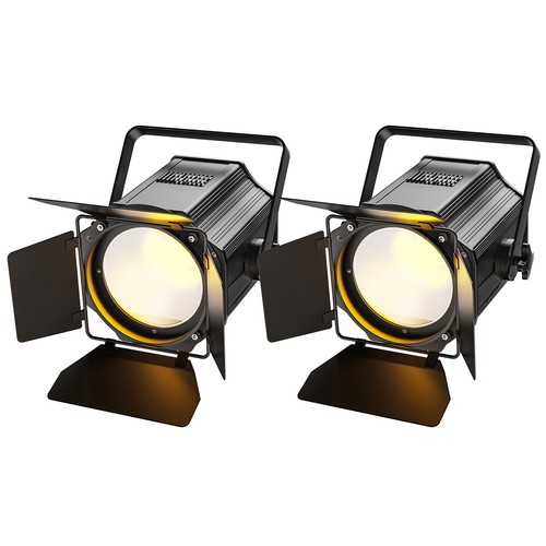 Faretti Par Light Doppio Colore COB 200W con Porta Fienile DJ Discoteca Palco Illuminazione DMX - Foto 14 di 15