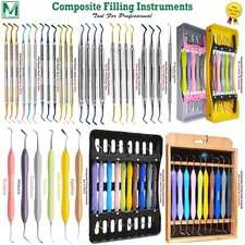 Range Of Dental Composite Filling Instruments Titanium Coated Restorative Scaler