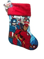 Christmas Stocking Socks Avengers Hulk Thor Ironman Holiday XMAS 16  Marvel