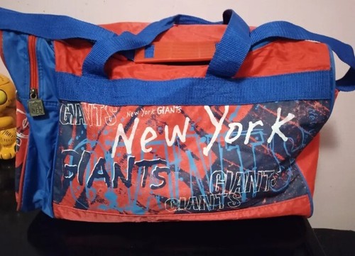Vintage NY Giants Duffle Bag - Equipment Bag Carry Along - TEAM NFL Helmet Logo - Picture 4 of 5