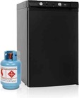Smad LPG Gas Refrigerator Freezer 3.5 Cu.Ft Camper Fridge 12V/110V/LPG Off Grid