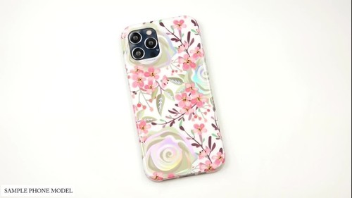 Hülle für Apple iPhone XR Schutzhülle Handy TPU Cover Blumen Muster Case - Video 1 von 1