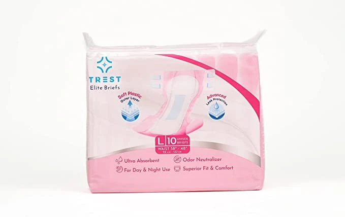 Trest Elite adult diaper nappy (Bag of 10) - Pink