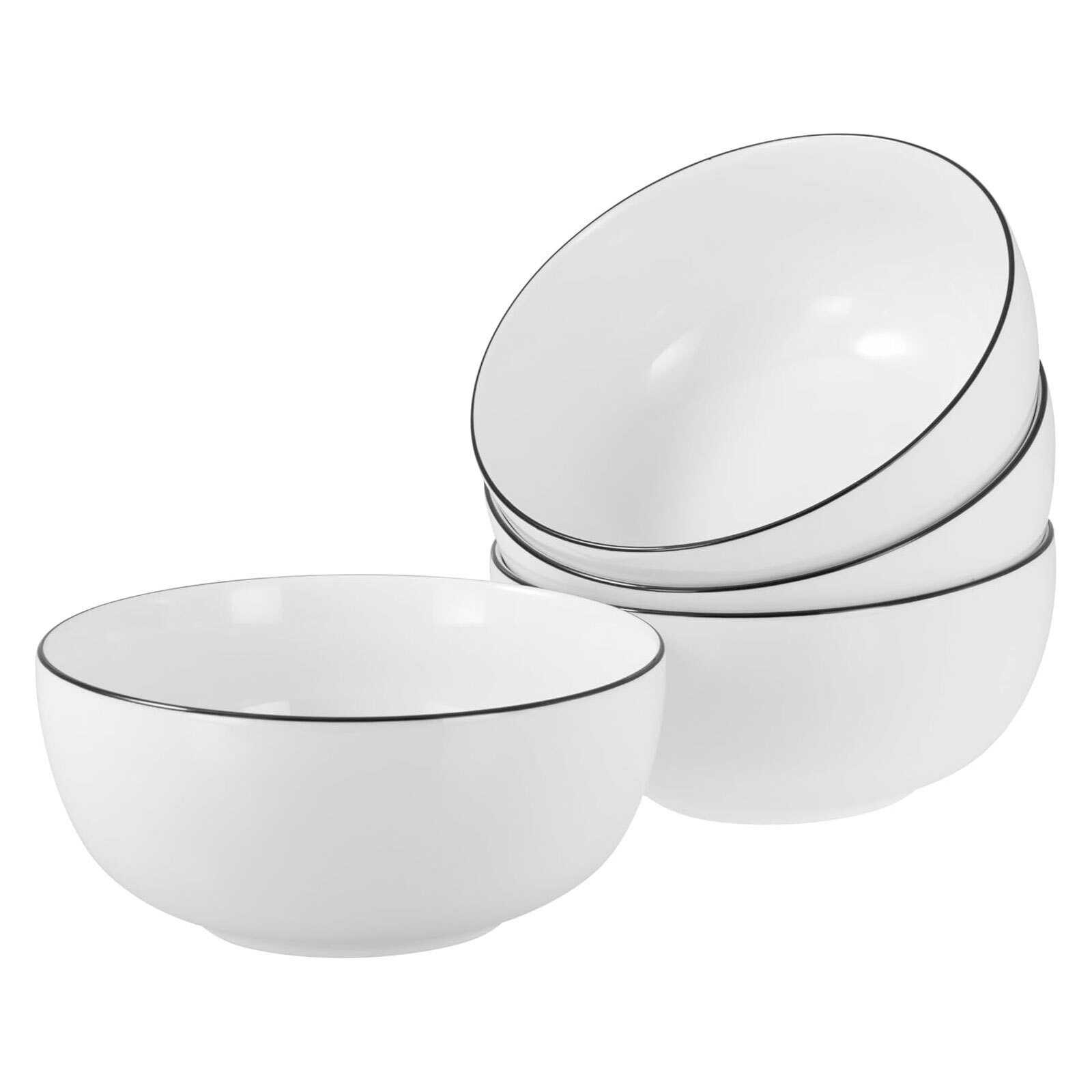 CreaTable 22557 Allround Black Line 4-tlg Geschirrset Buddha Bowl Set Porzellan 8290₽
