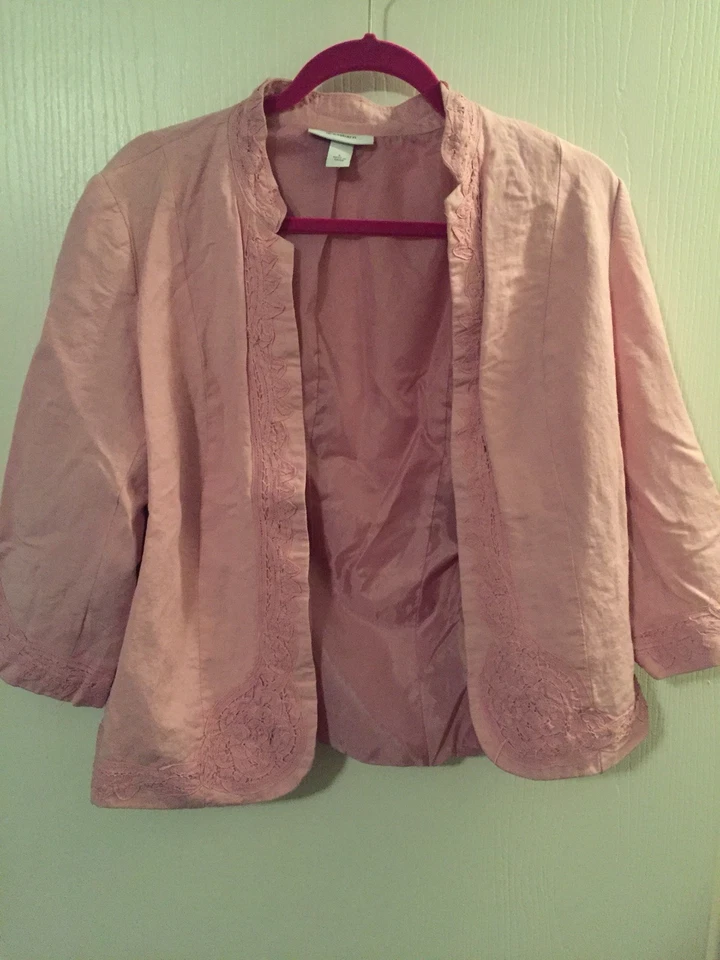 Dressbarn розовый блейзер куртка размер большой - Изображение 4 из 4