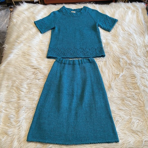 Mother Chunky Knit Sweater Skirt Set 