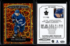 2022-23 O-Pee-Chee Platinum Marquee Rookie Hot Magma #229 Nick Abruzzese /499
