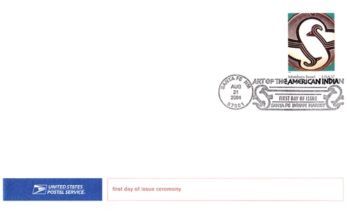 USPS FDC Ceremony Program #3873a Mimbres Bowl American Indian Art Single 2004