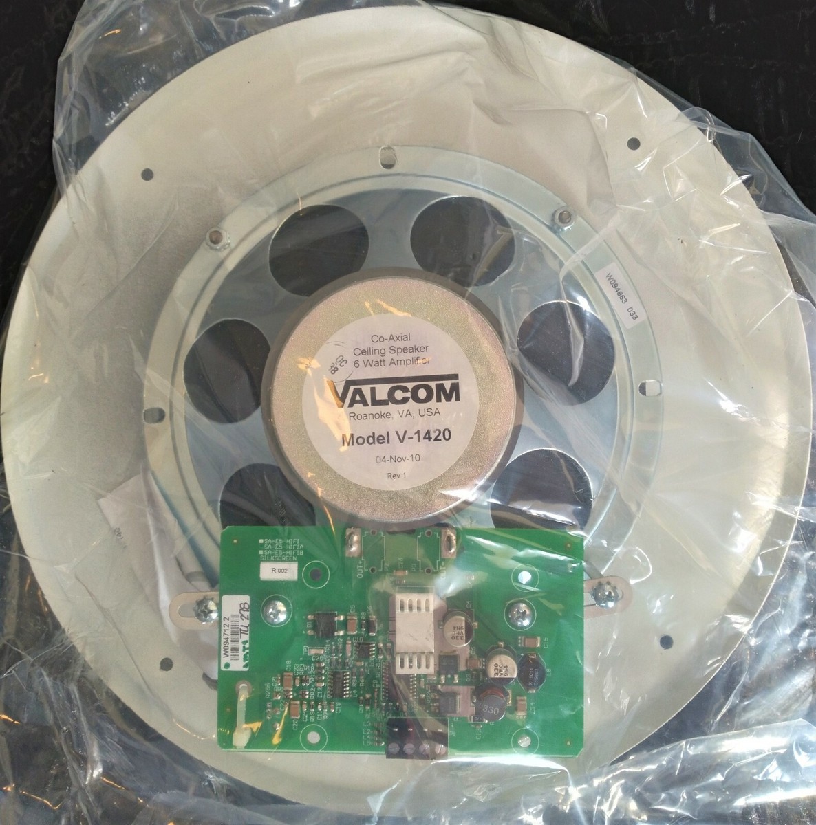 Valcom High Fidelity Signature Series Ceiling Speaker One Way