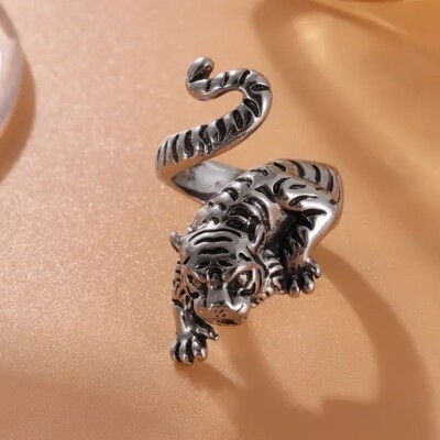 Sterling Silver Tiger Charm Bead – Fits Pandora, Troll, Chamilia & More Bracelets
