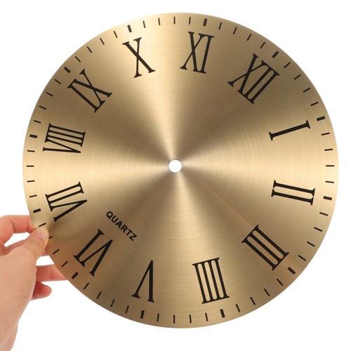 Placa de reloj romano de metal para alumnos hágalo usted mismo movimiento de pared esfera mecanismo de repuesto - Imagen 9 de 12