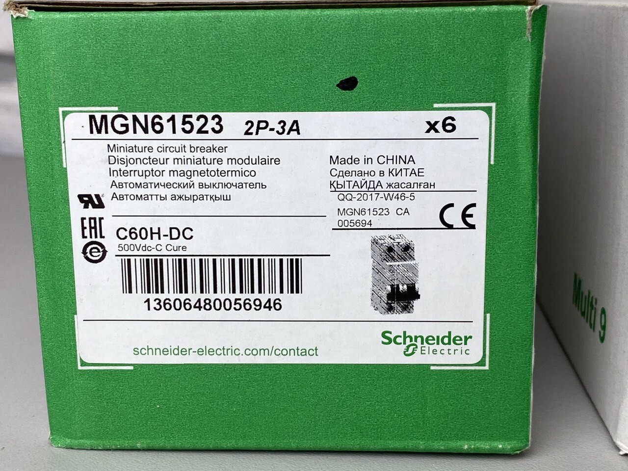 Schneider M9U11206 Multi 9 OEM LS-Schalter C60H-DC 2