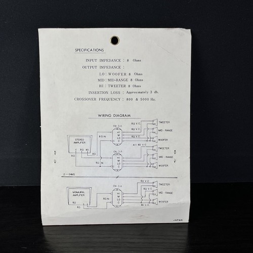 Herald electronics 3-Way Crossover Network 8ohm woofer mid tweeter CN-3A NIB - Picture 10 of 17