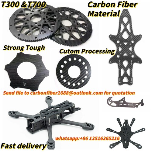 Carbon Fiber Sheet Plate Panel Board CNC Cut Process engrave Drone FPV Arm Frame - Picture 18 of 24