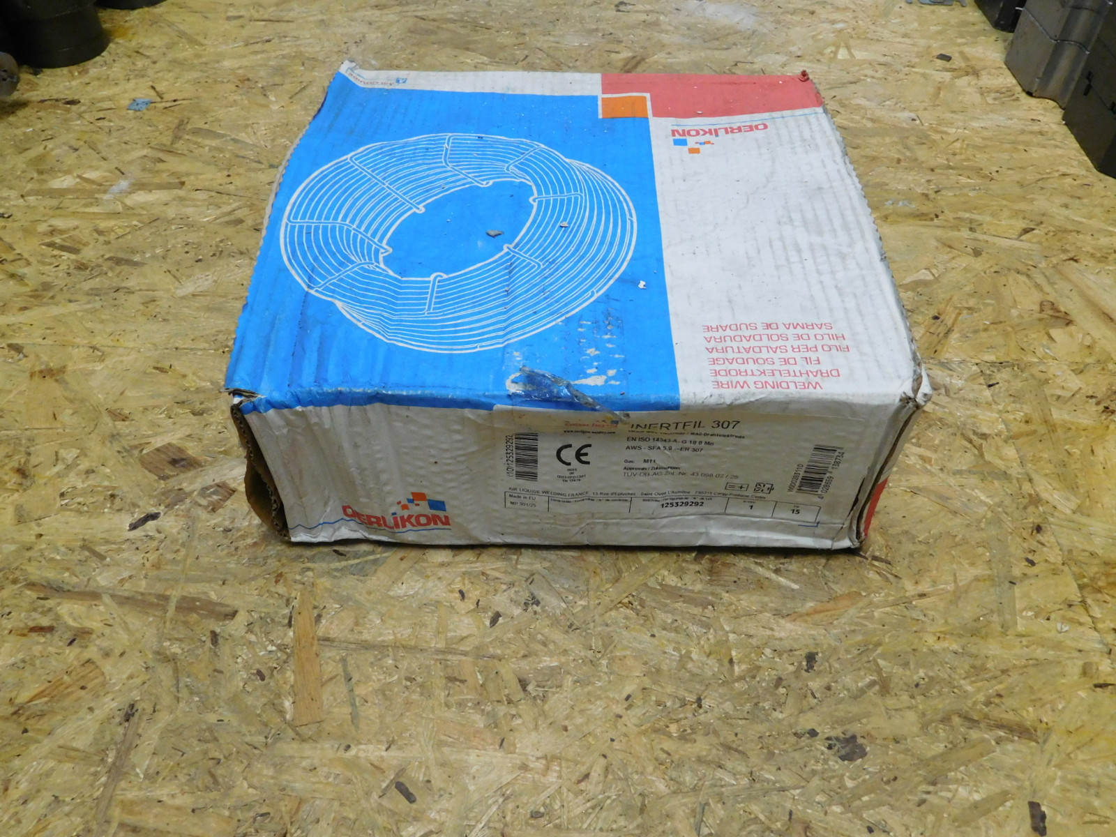 Oerlikon Inertfil 307 Alambre Soldar Acero Inox. 1mm 15Kg Rollo sin Usar