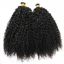 Tight Curly Human Hair Bulk For Braiding Peruvian Remy Micro Braids Hair No Weft