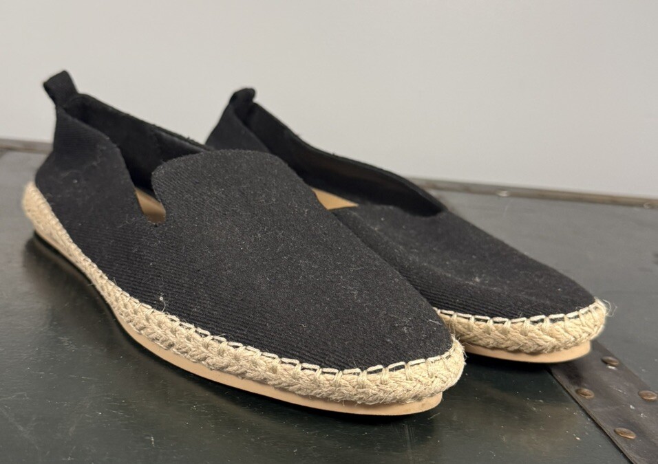 Universal Thread black espadrille flat loafers Wo… - image 1