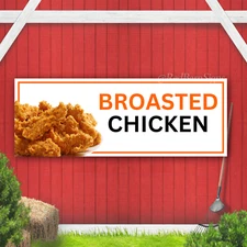 Broasted Chicken Indoor Outdoor Vinyl Banner Design