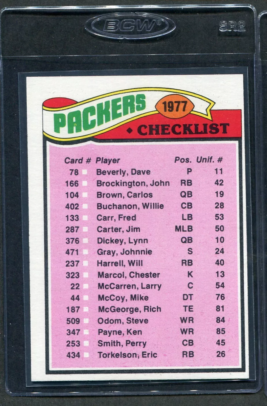 Dallas Cowboys trading card