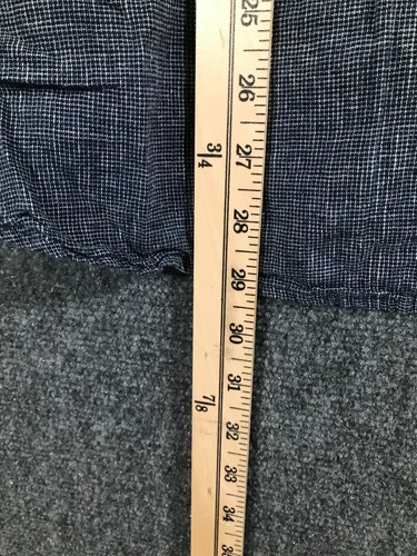 Old Navy Para Hombre Abotonable 2XL Azul/Gris Manga Corta Calce Ajustado Informal A Cuadros - Imagen 7 de 8
