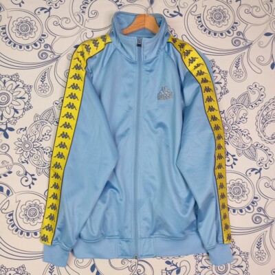 KAPPA GYM JACKET GABBER TURNJACKE SEITENSTREIFEN SPORTSWEAR ZIP SHIRT GR M 